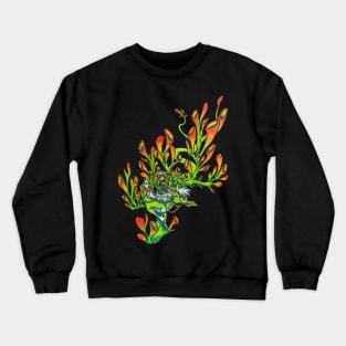 Jade Succulent Dragon Crewneck Sweatshirt